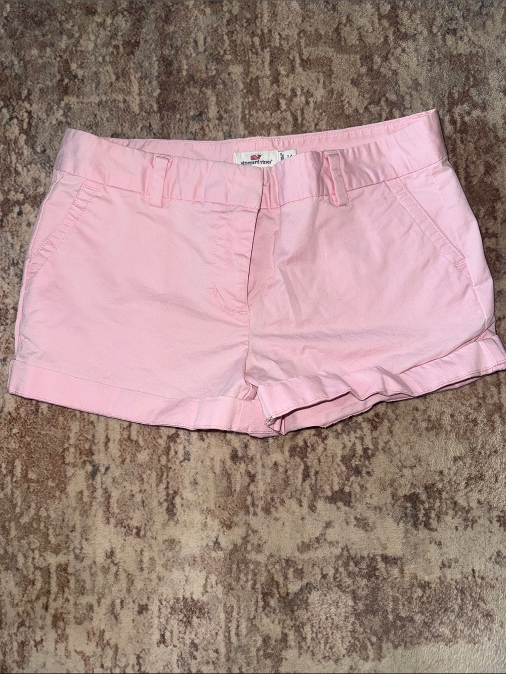 Vineyard Vines Light Pink Cotton Chino Shorts
